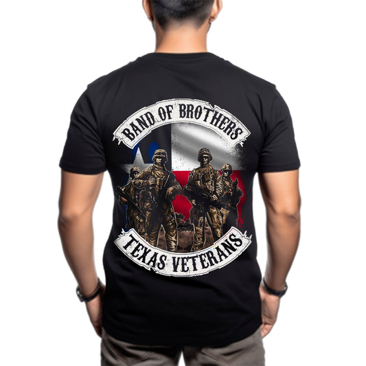 Band Of Brothers Texas Veterans Classic Unisex T-Shirt Gildan 5000 (Made In US) DLQD1406PT02