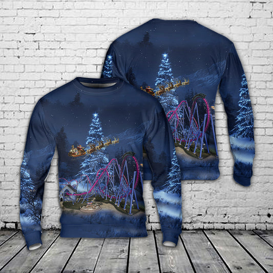 Banshee Roller Coaster AOP Christmas Sweater