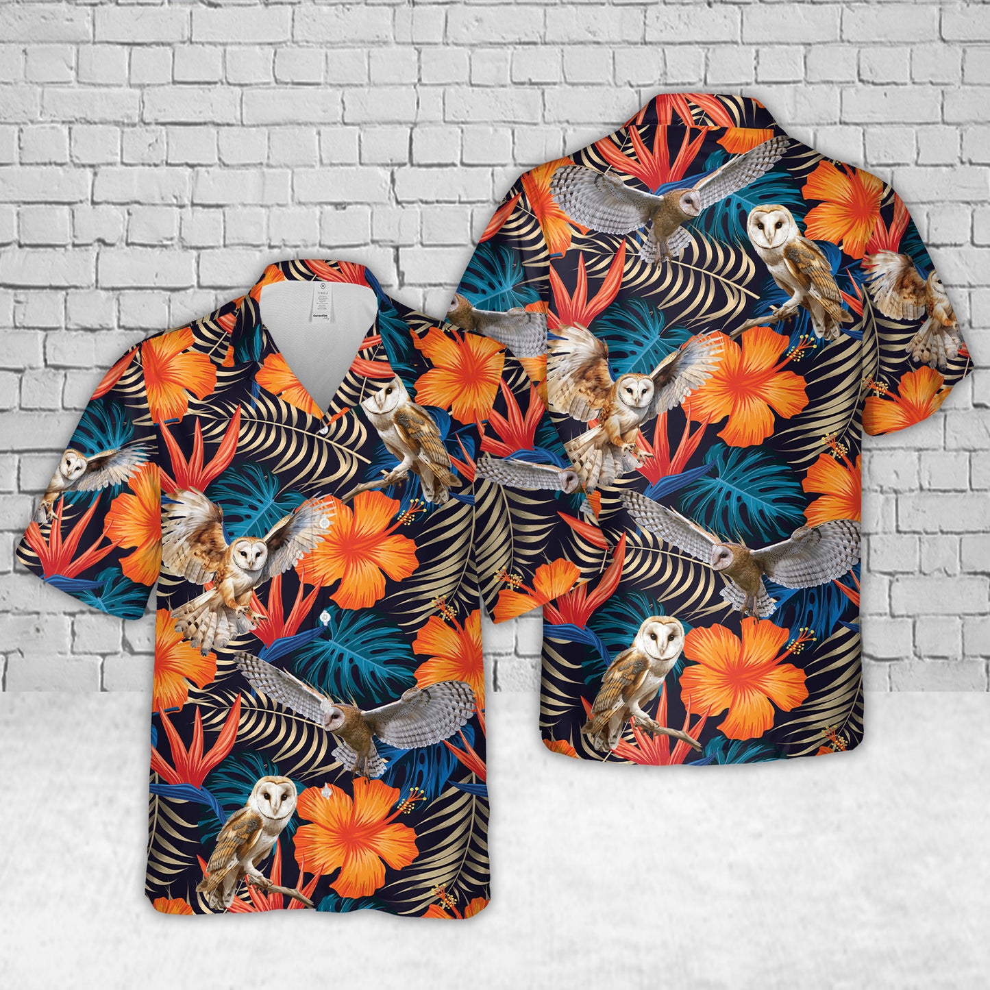 Barn Owl Hawaiian Shirt