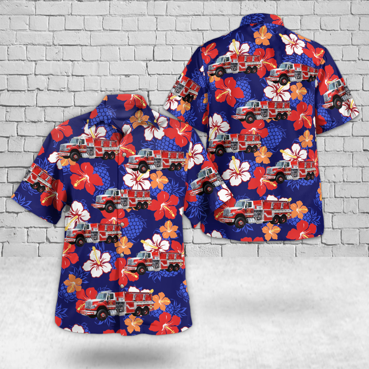 Barre, Massachusetts, Barre Fire Department Hawaiian Shirt