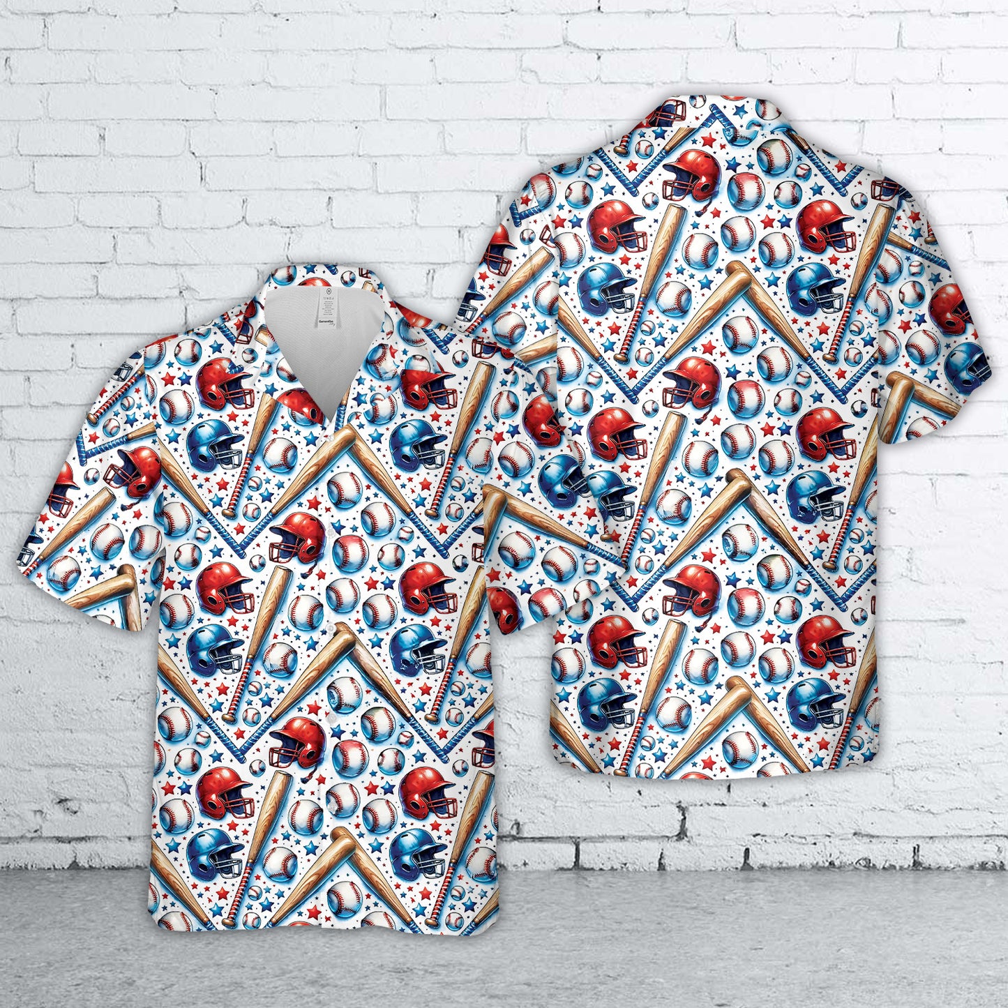 Baseball 4th Of July Hawaiian Shirt