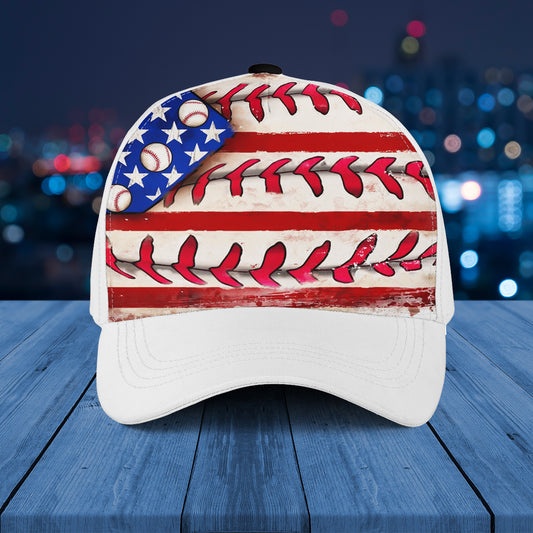 Baseball American Flag Baseball Cap