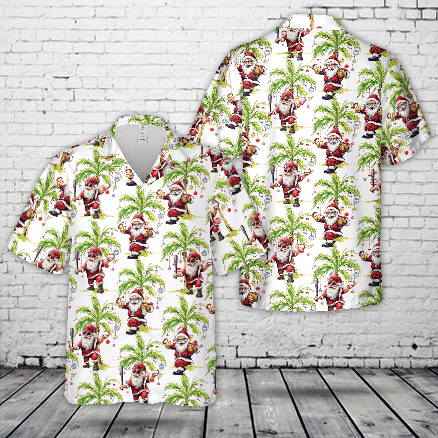 Baseball Christmas Funny Hawaiian Shirt