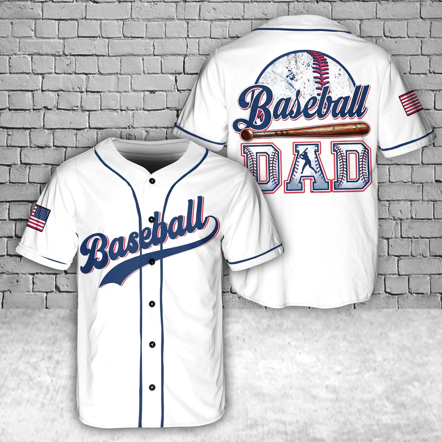 Baseball Dad Baseball Jersey