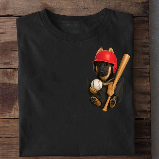 Baseball German Shepherd Unisex T-Shirt