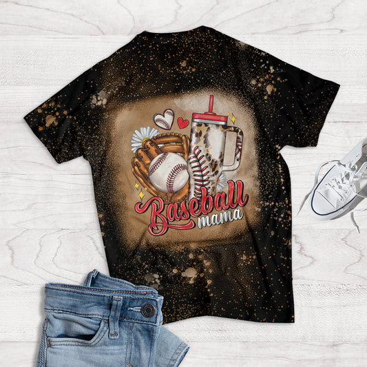 Baseball Mama Bleached T-Shirt