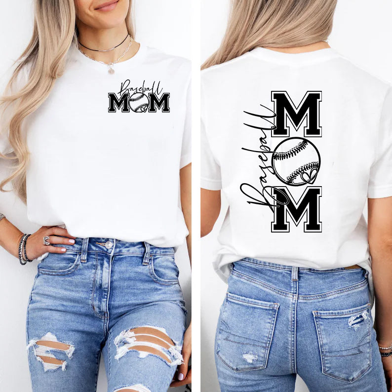 Baseball Mom Classic Unisex T-Shirt Gildan 5000 (Made In US)