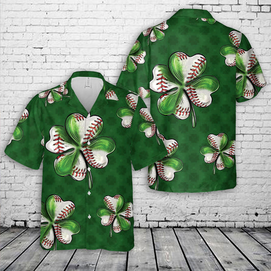 Baseball St. Patrick's Day Hawaiian Shirt