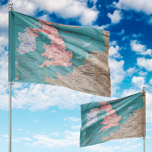 Battle of Britain Map 1940 House Flag