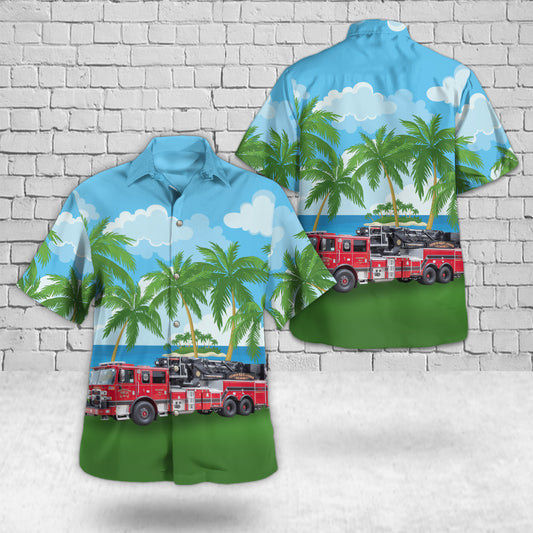 Bayport, New York, Bayport Fire Department Hook & Ladder Company No. 1 The Devils Tower Hawaiian Shirt