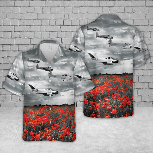 Beech AT-10 Wichita World War II Hawaiian Shirt