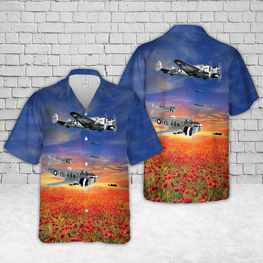 Beech AT-11 Kansan World War II Hawaiian Shirt