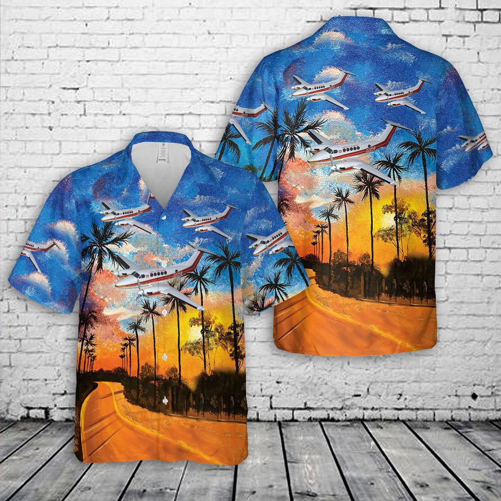 Beechcraft 200 US Army Corps of Engineers airplane Hawaiian Shirt