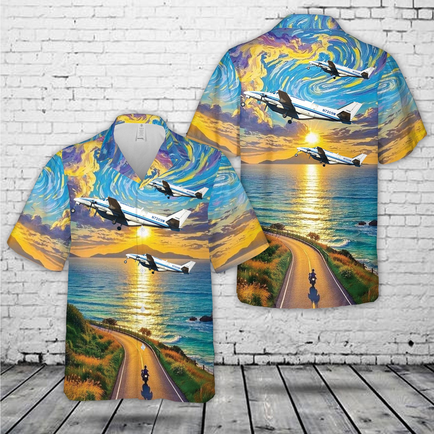 Beechcraft C99 Airliner Hawaiian Shirt