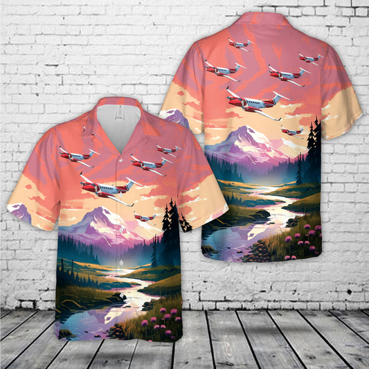 Beechcraft King Air 350i HM Coastguard livery Hawaiian Shirt