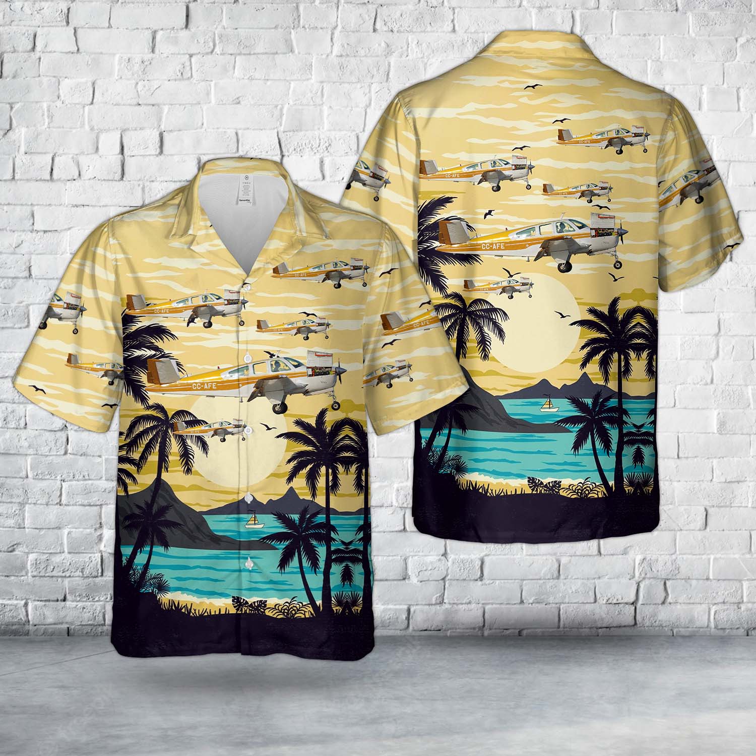 Beechcraft V35B Bonanza Hawaiian Shirt