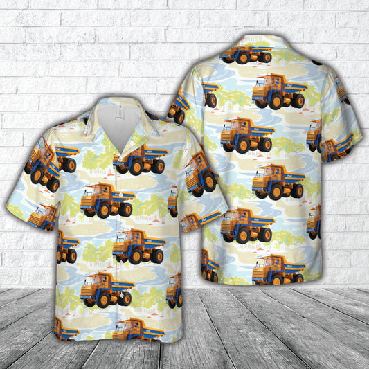 Belaz 7547 Super Heavy Mining Kipper Dump Truck Belarus 1994 Hawaiian Shirt