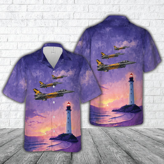 Belgian Air Component FA-136, F-16AM, X-TIGER, 31 Tiger Squadron Hawaiian Shirt