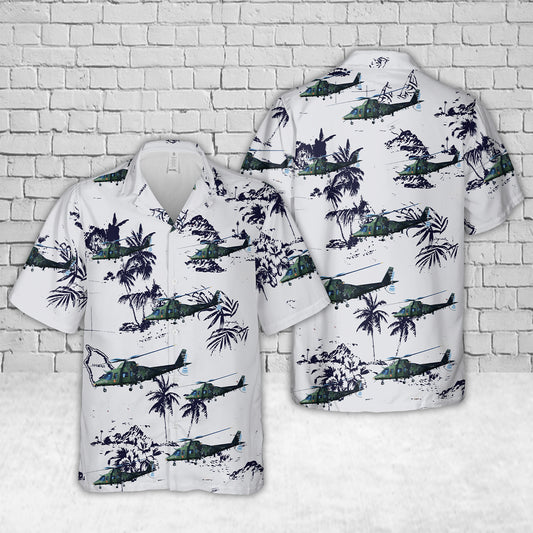 Belgian Air Force H29 Agusta A-109A Hawaiian Shirt