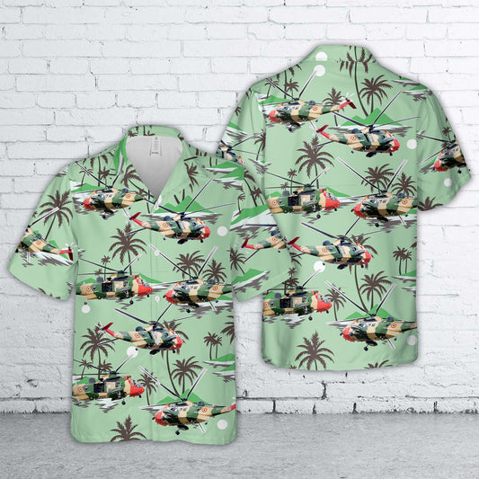 Belgian Coast Guard Sikorsky SH-3 Sea King Hawaiian Shirt
