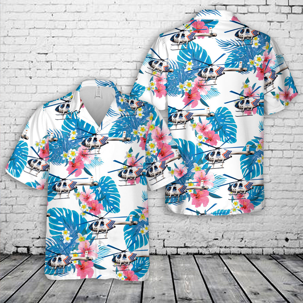 Belgian Police MD Helicopters MD-520N Hawaiian Shirt