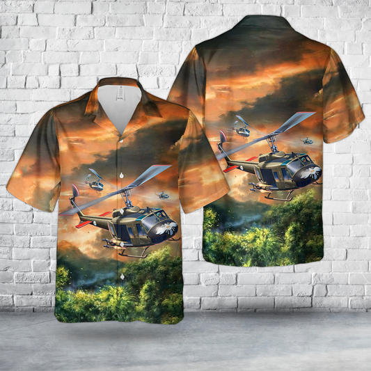 Bell UH-1H Gunship Hawaiian Shirt