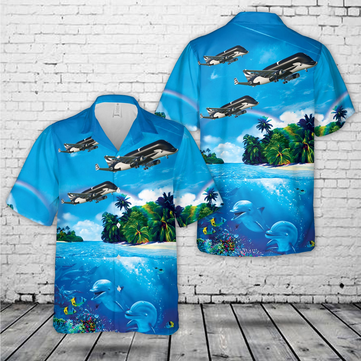 BelugaST Airbus Orca Hawaiian Shirt