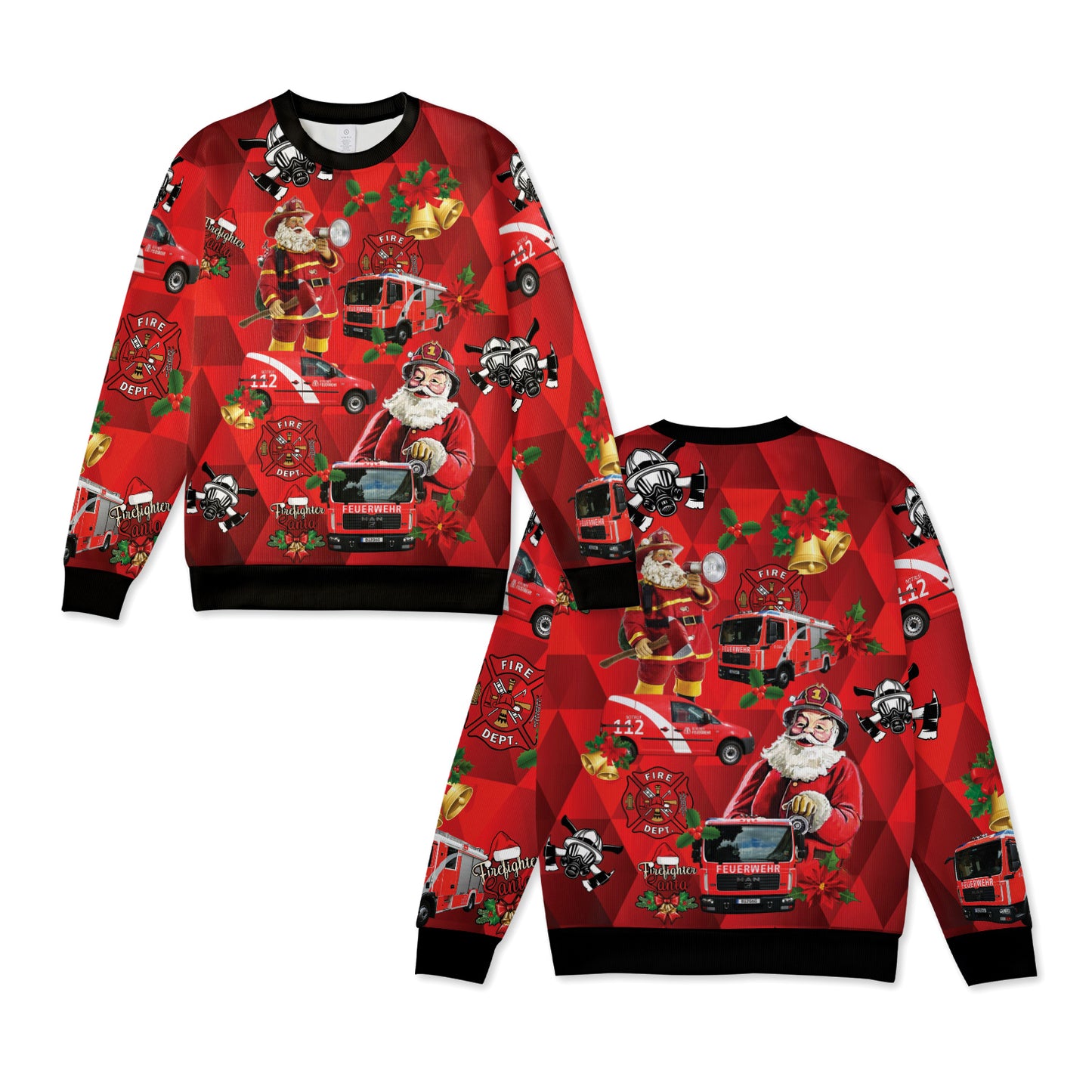 Berliner Feuerwehr Christmas Knitted Sweater