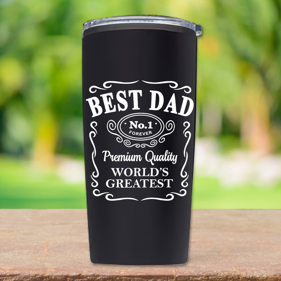 Best Dad Fathers Day Stainless Tumbler 20oz (Made in US)