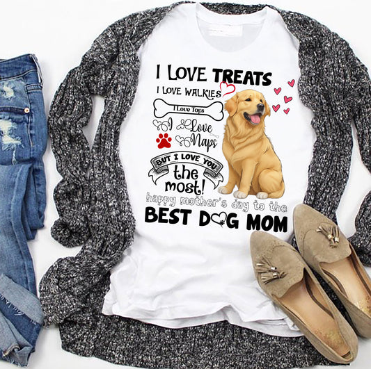 Best Dog Mom Golden Retriever Classic Unisex T-Shirt Gildan 5000 (Made In US) DLSI1304PT04