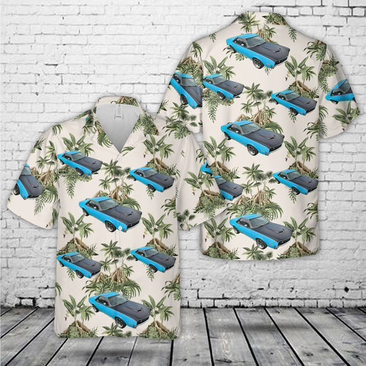 Big Bad Blue 1970 AMC AMX Hawaiian Shirt