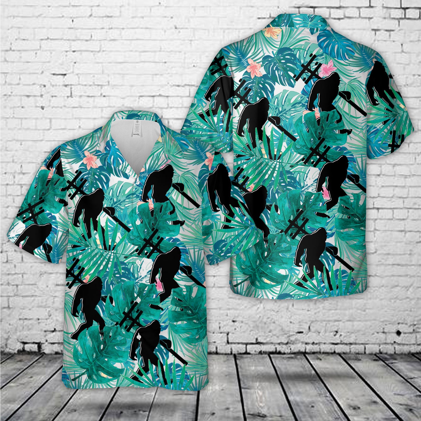 Bigfoot Lineman Hawaiian Shirt