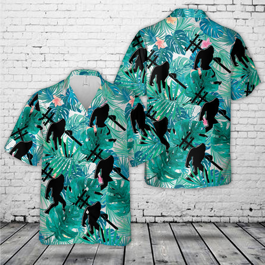 Bigfoot Lineman Hawaiian Shirt