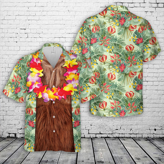Bigfoot Tropical Hawaiian Shirt