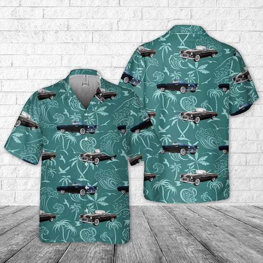 Black Ford Thunderbird 1955 Pocket Hawaiian Shirt
