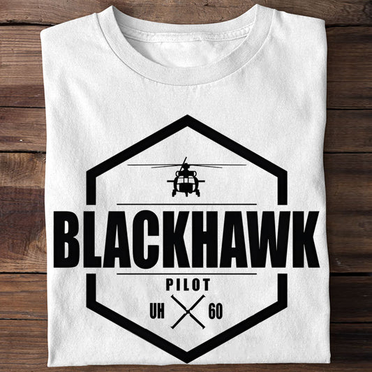 Blackhawk pilot UH-60 Unisex T-Shirt Gildan 5000 (Made In US)