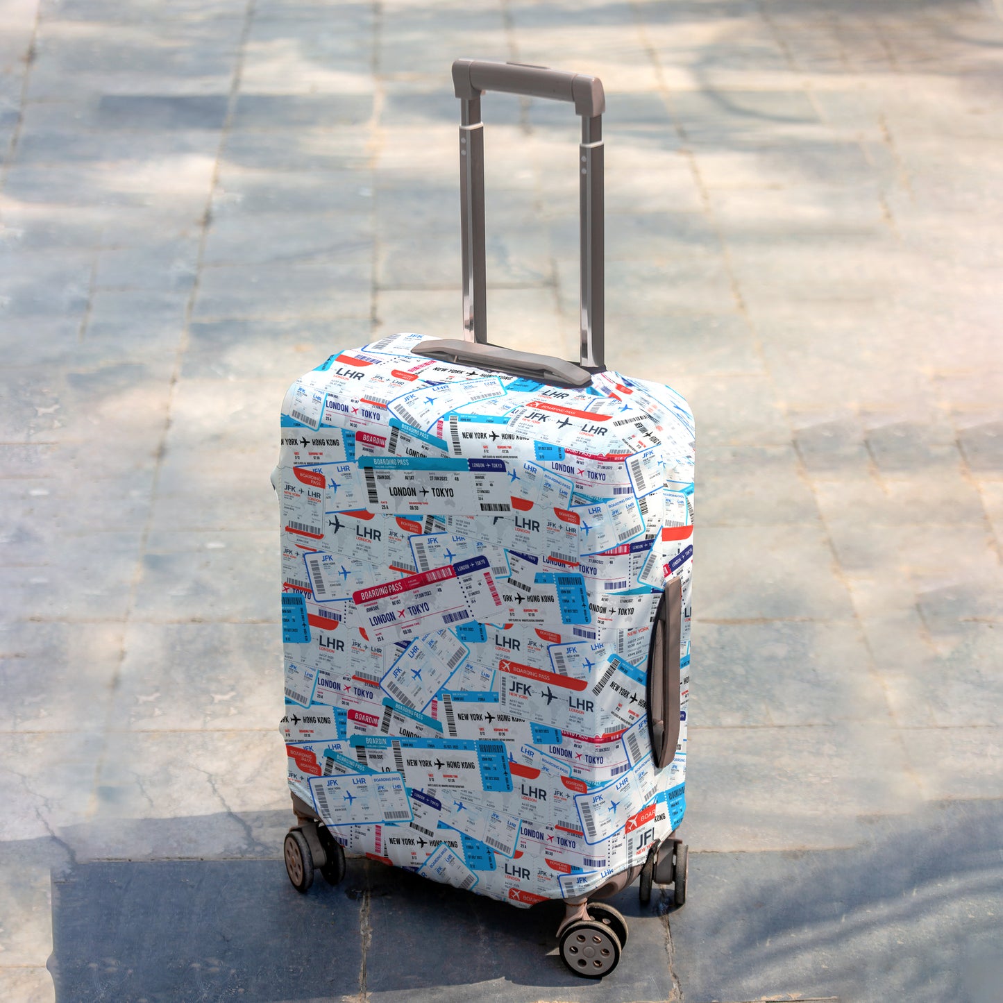 Boarding Pass Airplane Ticket Luggage Cover