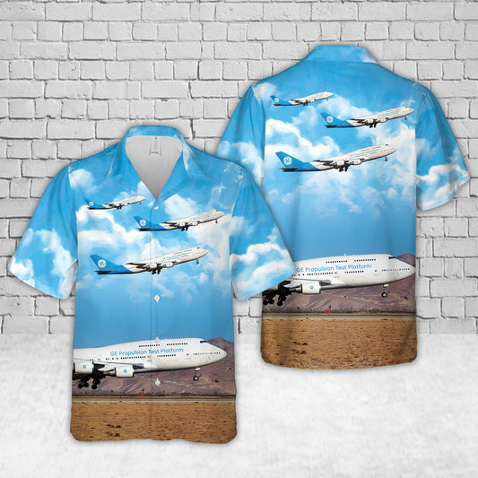 Boeing 747-446 - General Electric Hawaiian Shirt