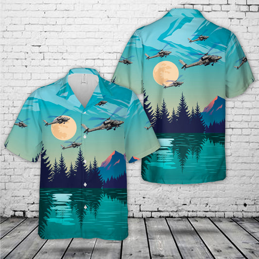 Boeing AH-64D Block III Apache Longbow 35368 1st Cavalry Division's 4th Battalion Hawaiian Shirt