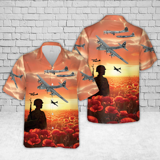 Boeing B-29 Superfortress (Bockscar) World War II Hawaiian Shirt