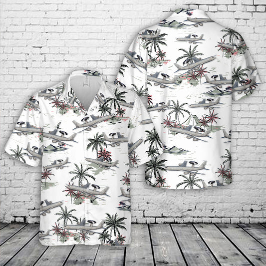 Boeing E-3 Sentry Hawaiian Shirt