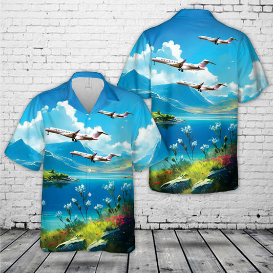 Bombardier BD-700-2A12 Global 7500 Hawaiian Shirt