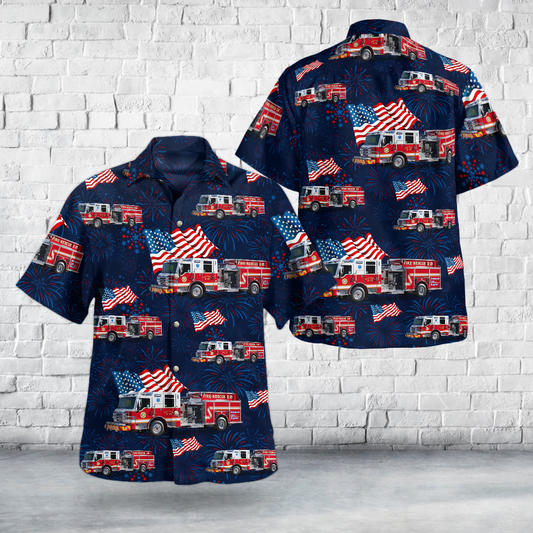 Bonita Springs, Florida, Bonita Springs Fire Control & Rescue District, 4th Of July Hawaiian Shirt