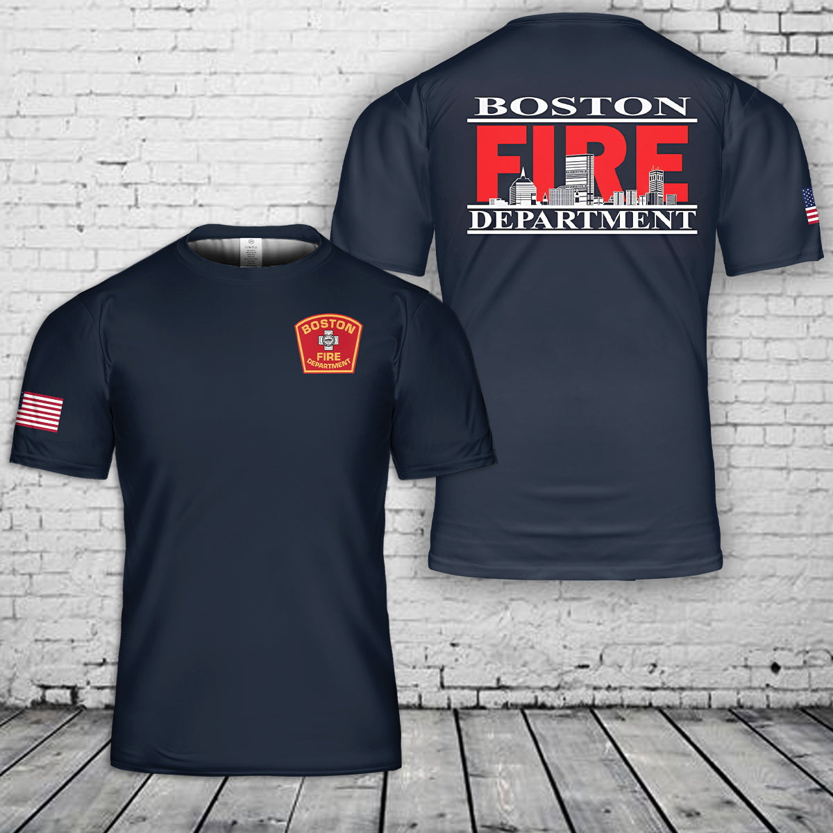 Boston Fire Department 3D T-Shirt