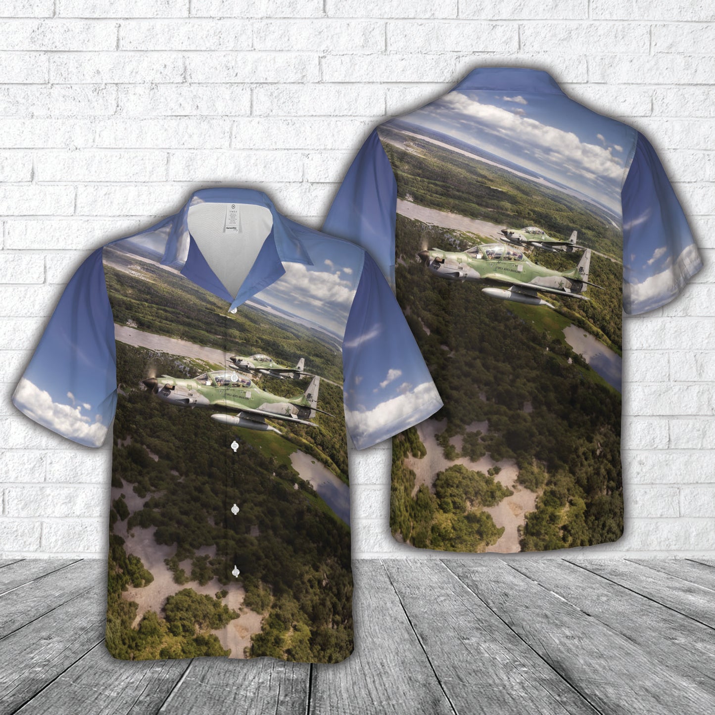 Brazilian Air Force Embraer A-29 Super Tucanos Hawaiian Shirt