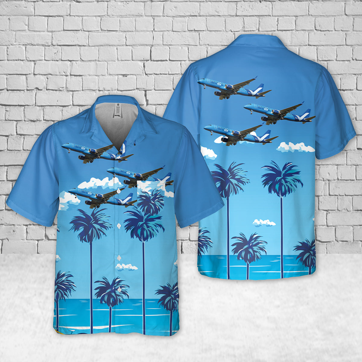 Breeze Airways E190 Pocket Hawaiian Shirt
