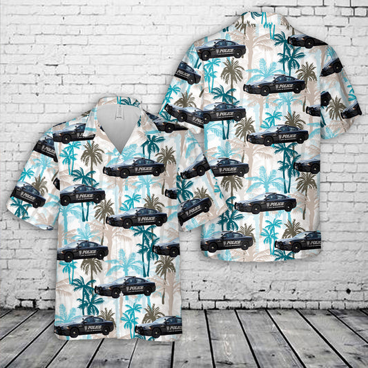 Bridgeport Connecticut Police Hawaiian Shirt