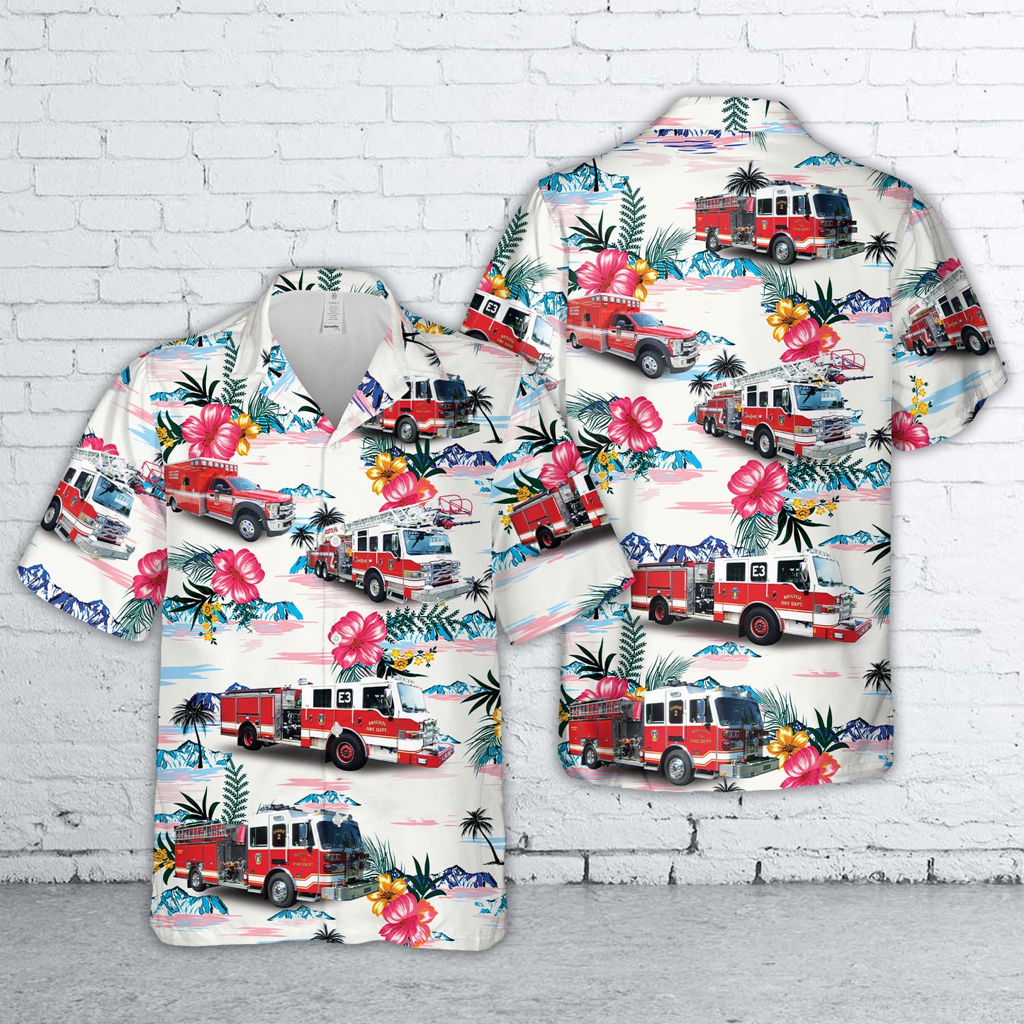 Bristol, Virginia, Fire Department Hawaiian Shirt