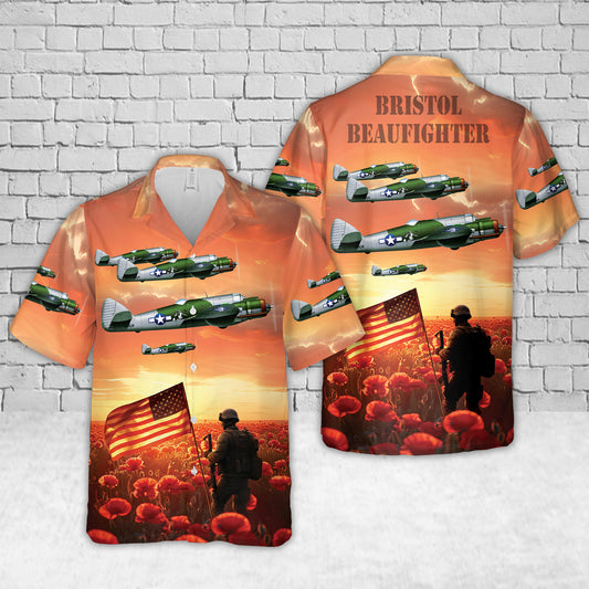 Bristol Beaufighter World War II Hawaiian Shirt