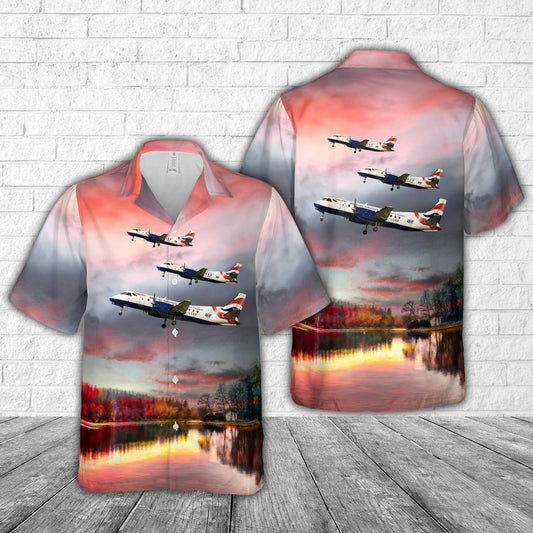 British Airways Saab 340 Hawaiian Shirt